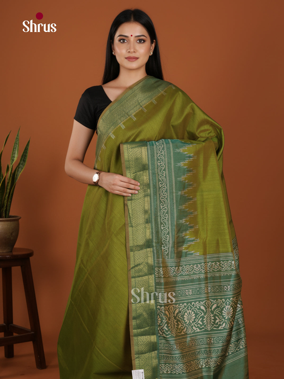 DKS26230 - Semi Patola Saree - Shop on Shrus.com