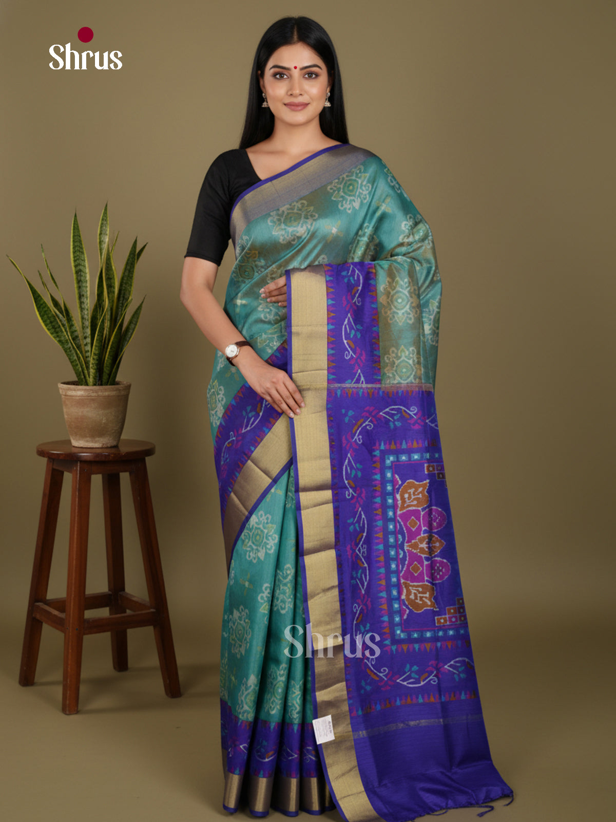 DLS01010 - Semi Patola Saree - Shop on Shrus.com