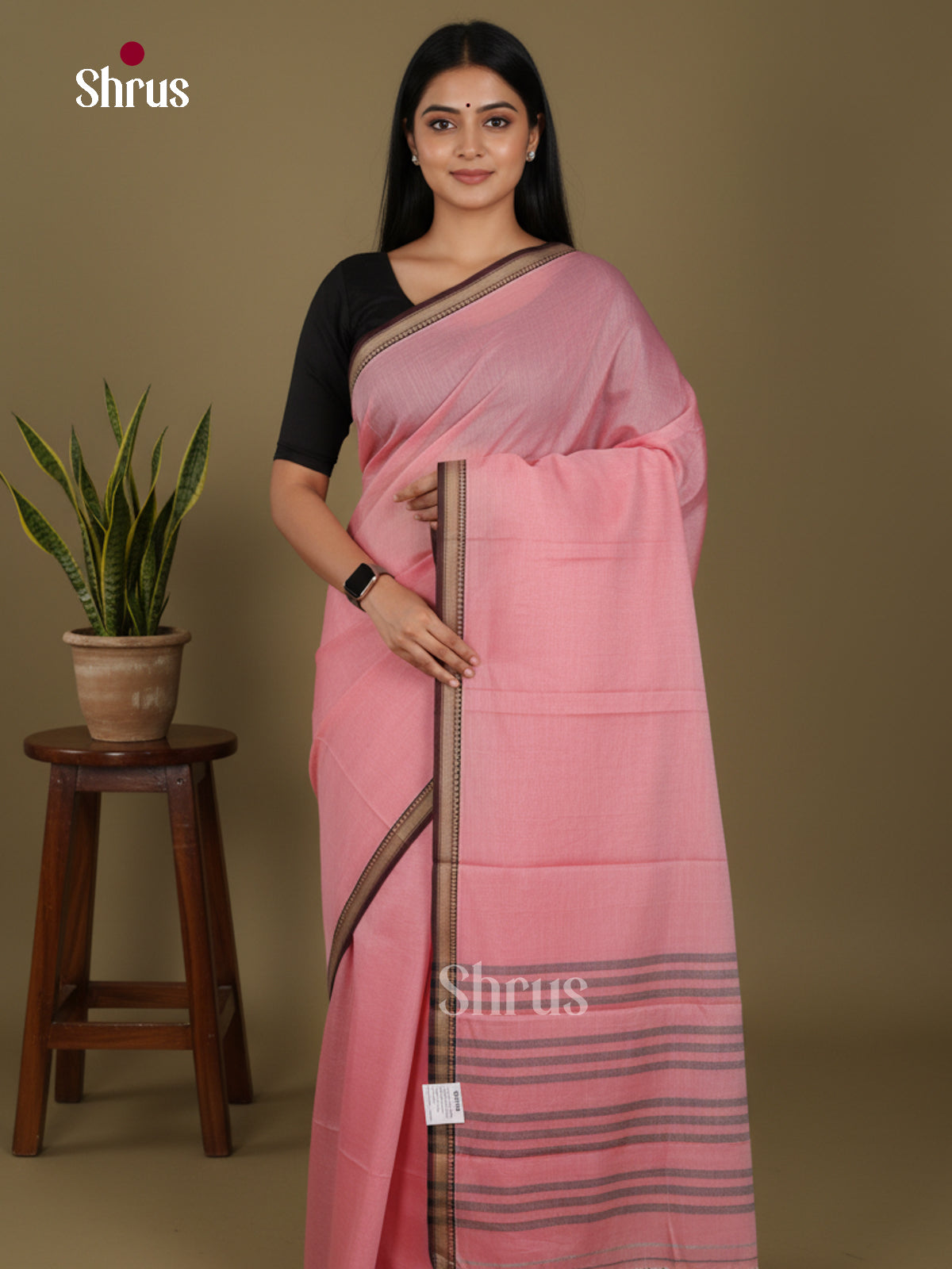 Pink - Narayanpet Cotton Saree