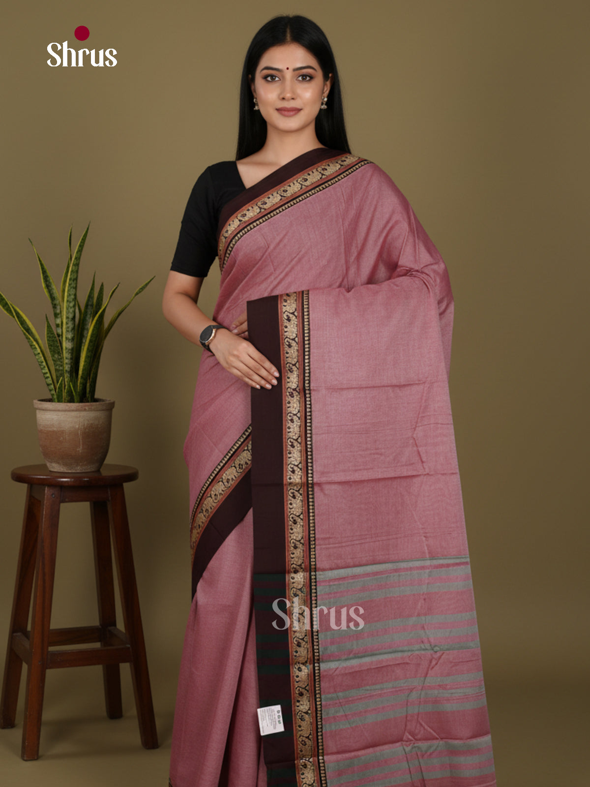 Mauve - Narayanpet Cotton Saree