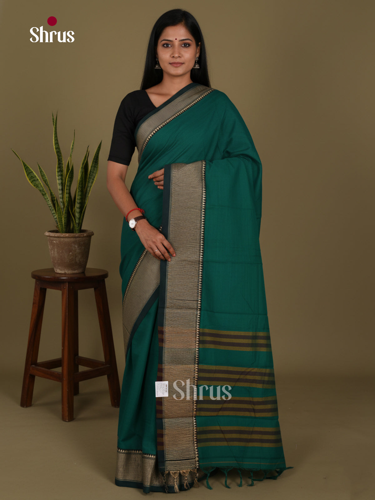 Green- Narayanpet Cotton Saree