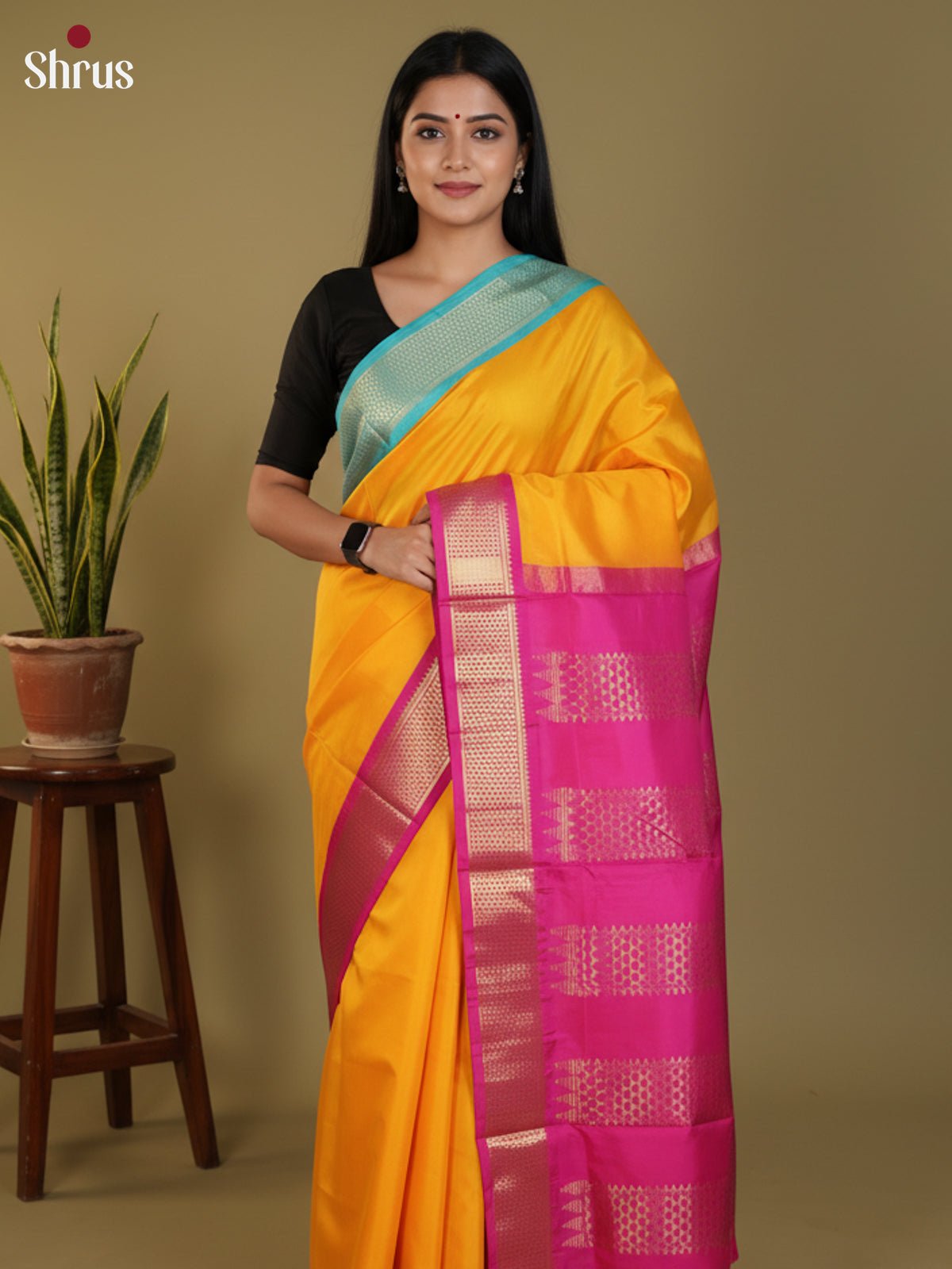 DLS30354 - Kanchipuram silk 9Yards Saree