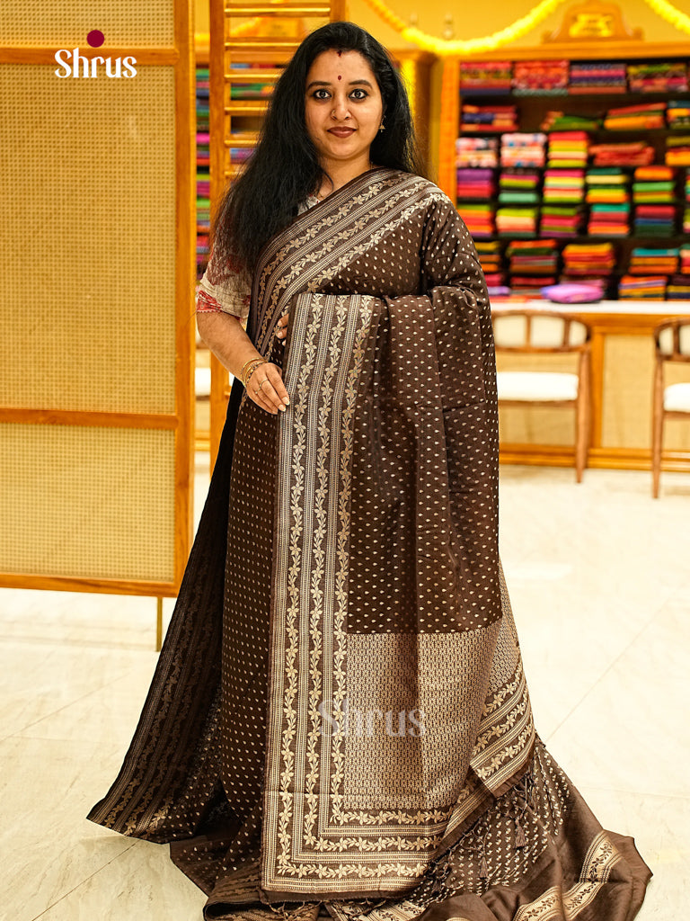 Jute Banaras Saree - EJ24325