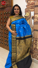 Blue & Black  - Kanchipuram silk sarees