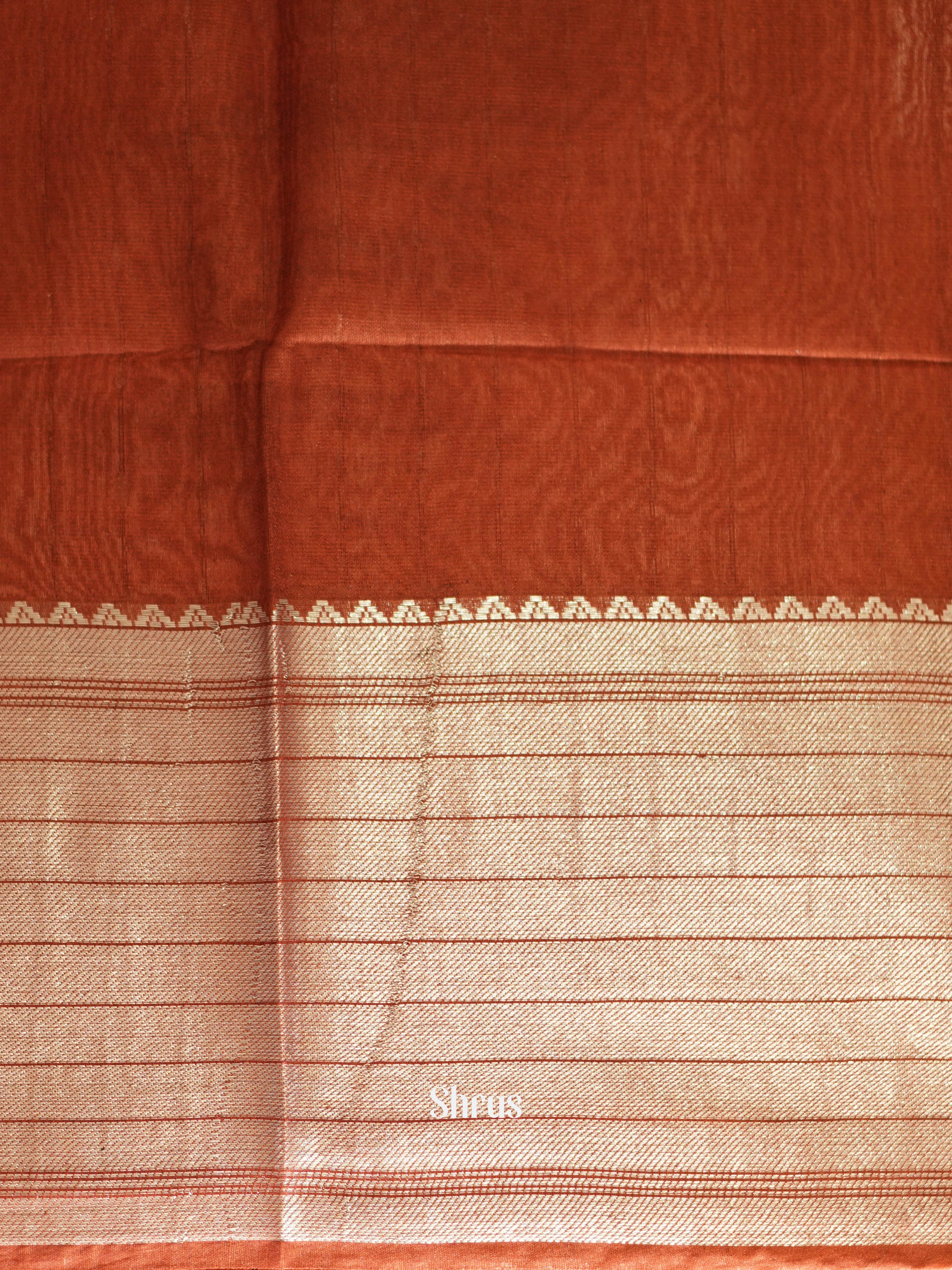 Purple & Brown - Shibori Saree