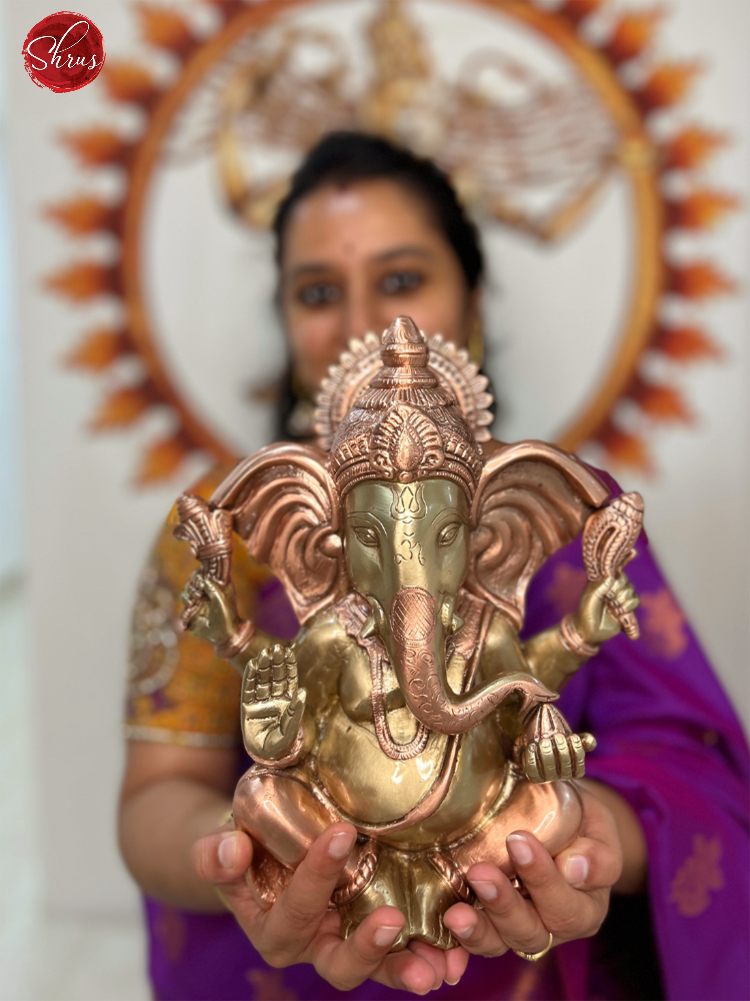10.2" Ganesha Brass	 Antique Brass and Copper - Shop on ShrusEternity.com