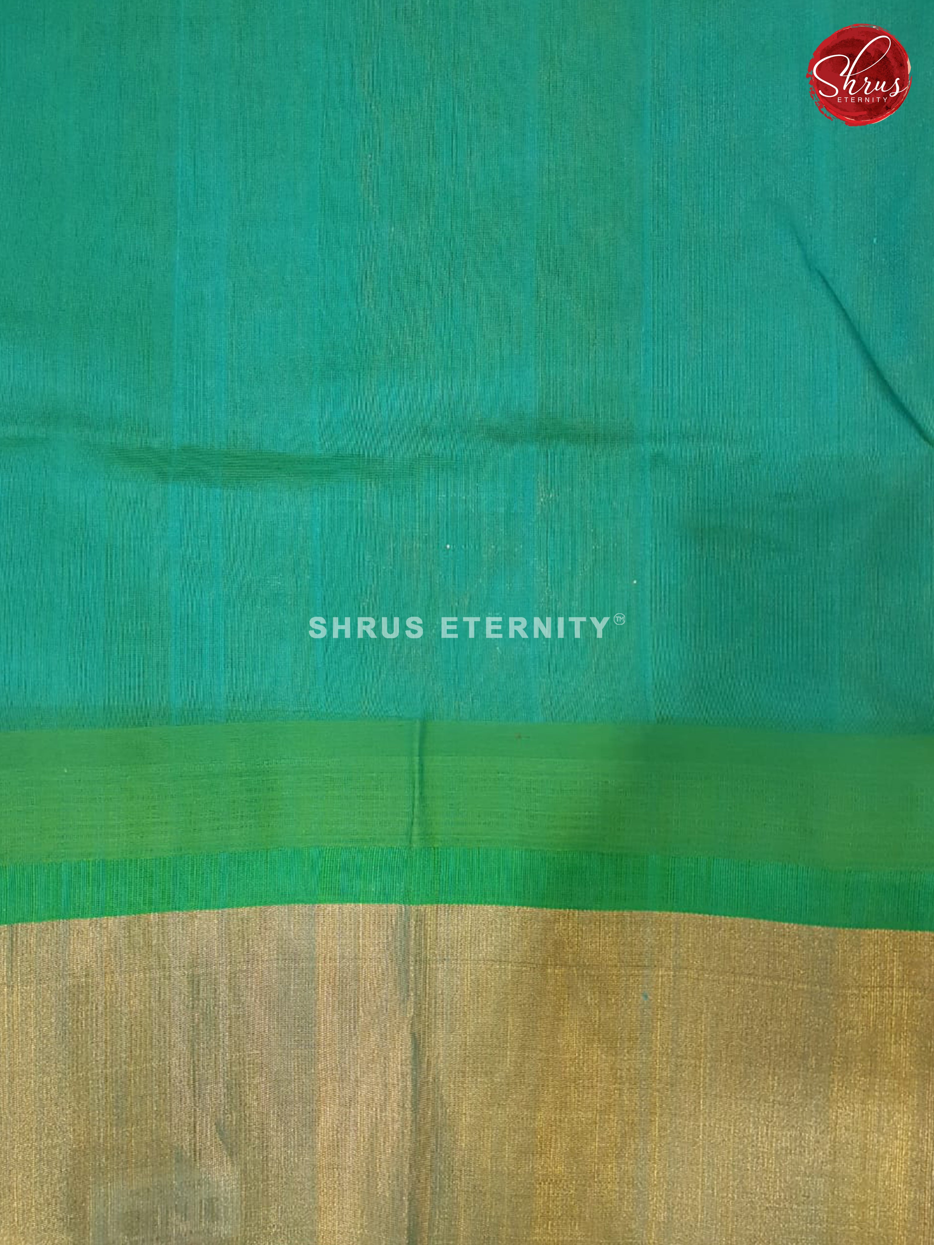 Off white & Sea Green - Silk Cotton - Shop on ShrusEternity.com