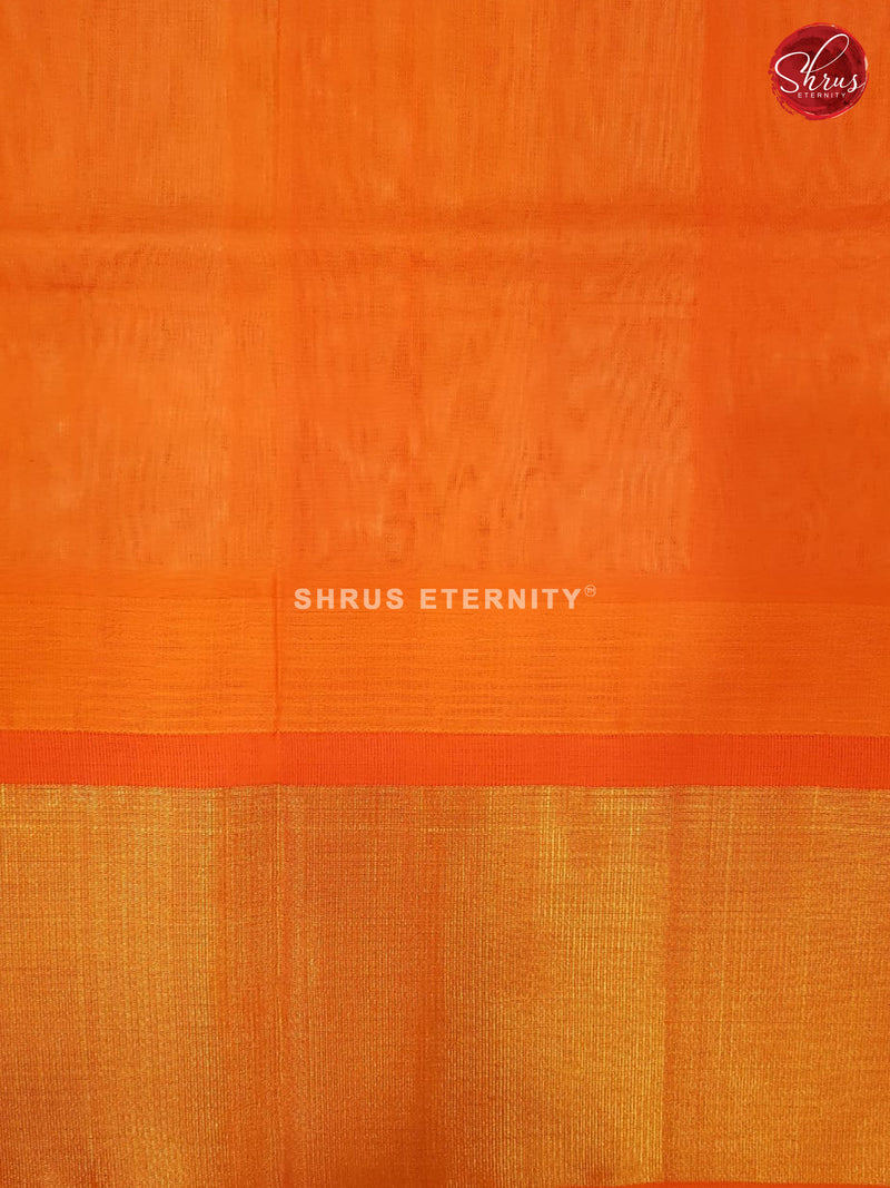 Off white & Orange - Silk Cotton - Shop on ShrusEternity.com
