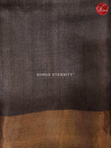 Orange & Black - Tussar Silk - Shop on ShrusEternity.com