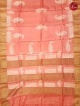 Rose pink(Single Tone)  - Tussar Silk - Shop on ShrusEternity.com