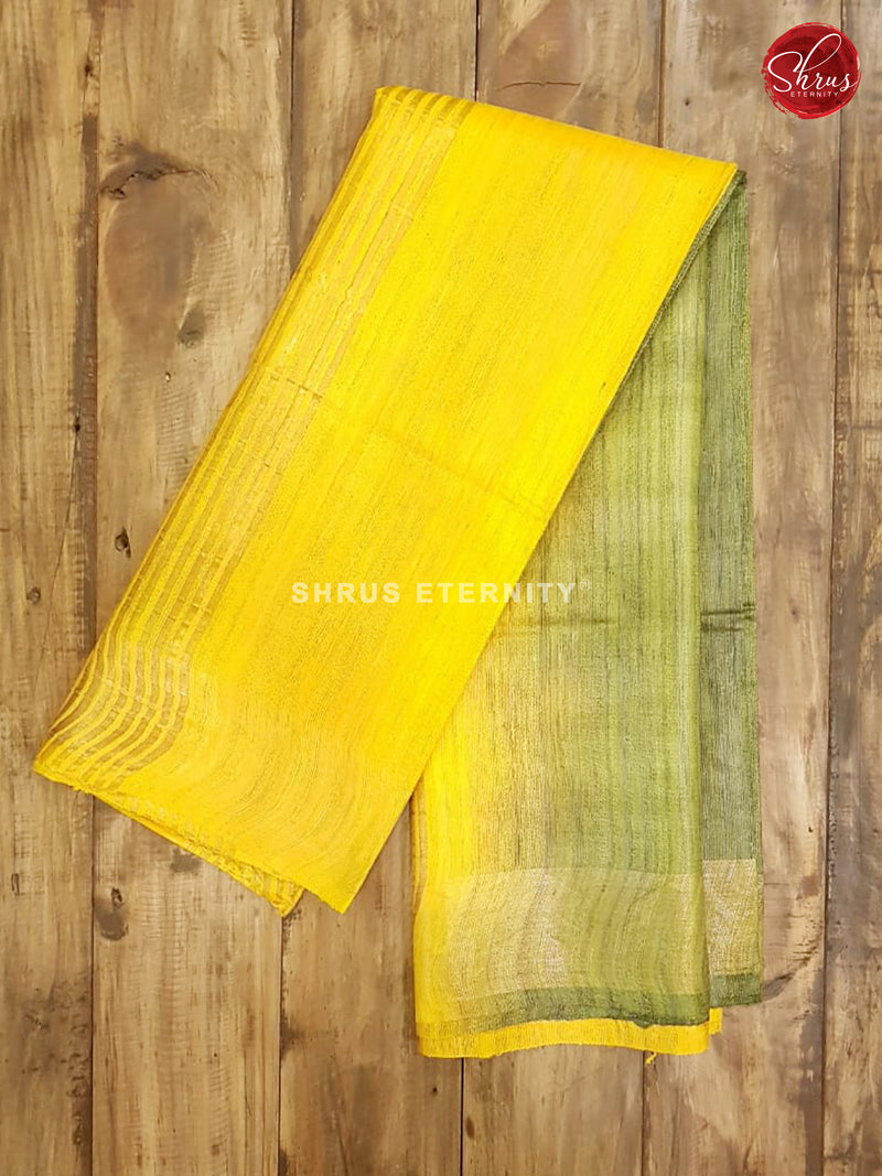 Green & Yellow - Tussar - Shop on ShrusEternity.com