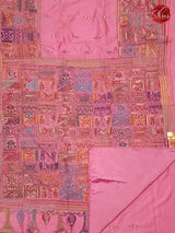 Baby Pink(Single Tone) - Semi Kantha - Shop on ShrusEternity.com