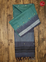 Teal Blue & Blue - Semi Tussar - Shop on ShrusEternity.com