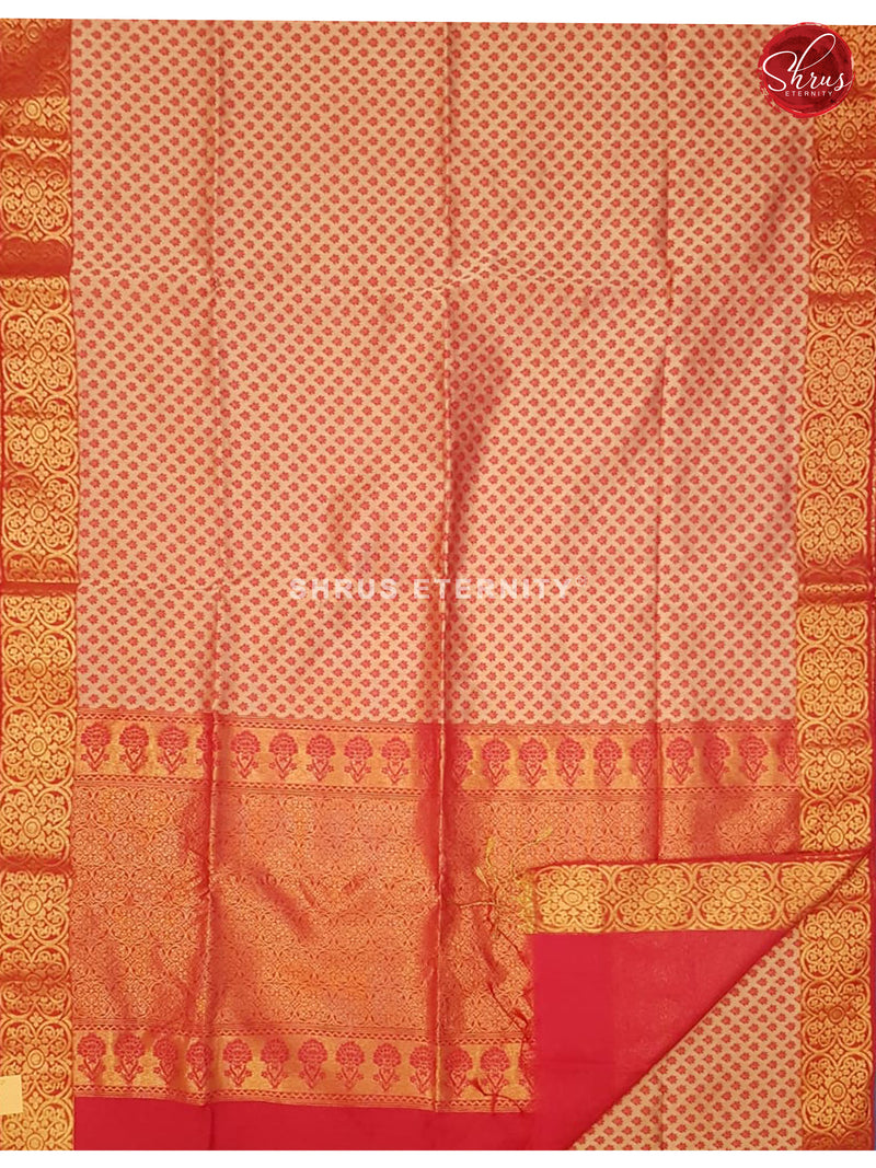 Peach & Red - Kora Cotton Silk - Shop on ShrusEternity.com