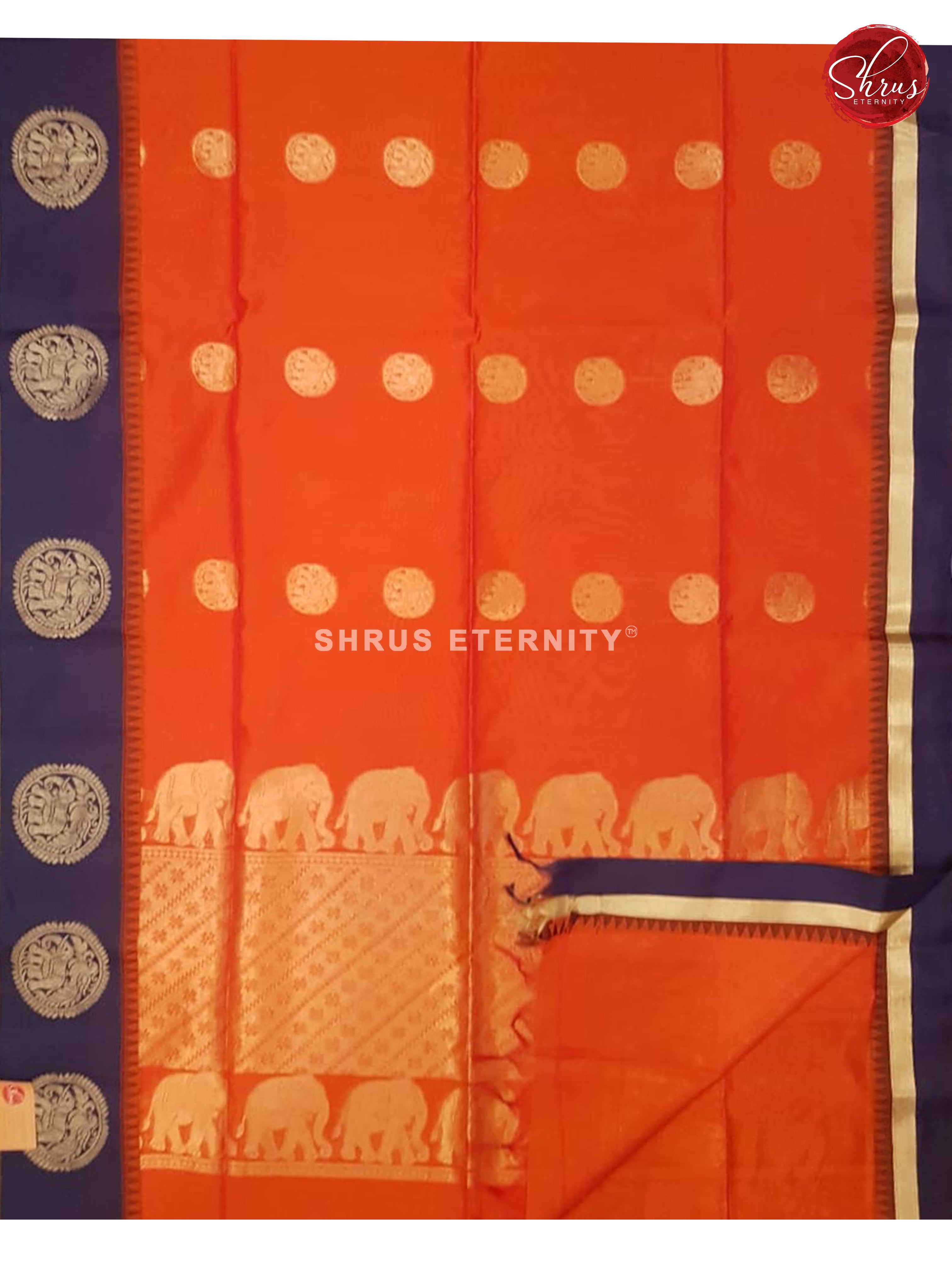 Orange & Blue - Kora Cotton - Shop on ShrusEternity.com
