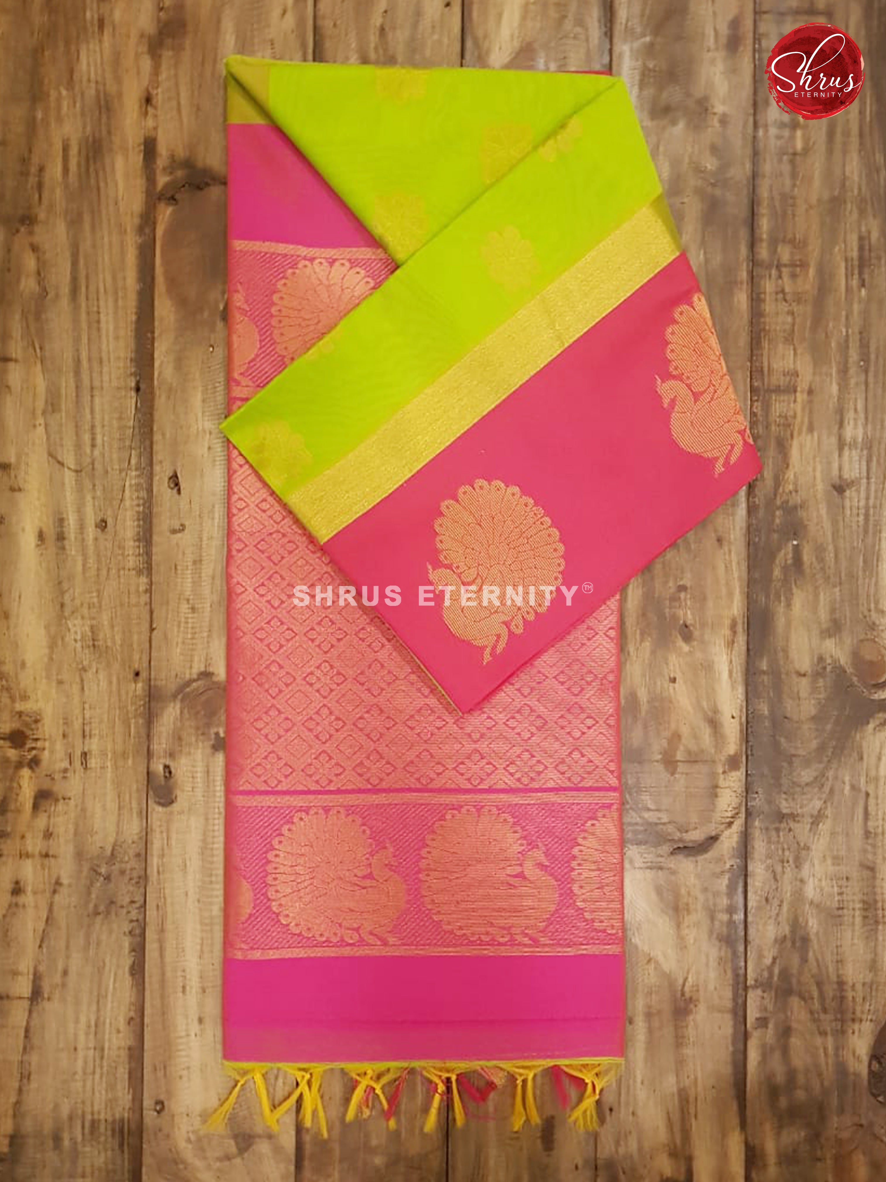 Parrot Green & Pink - Kora Cotton - Shop on ShrusEternity.com