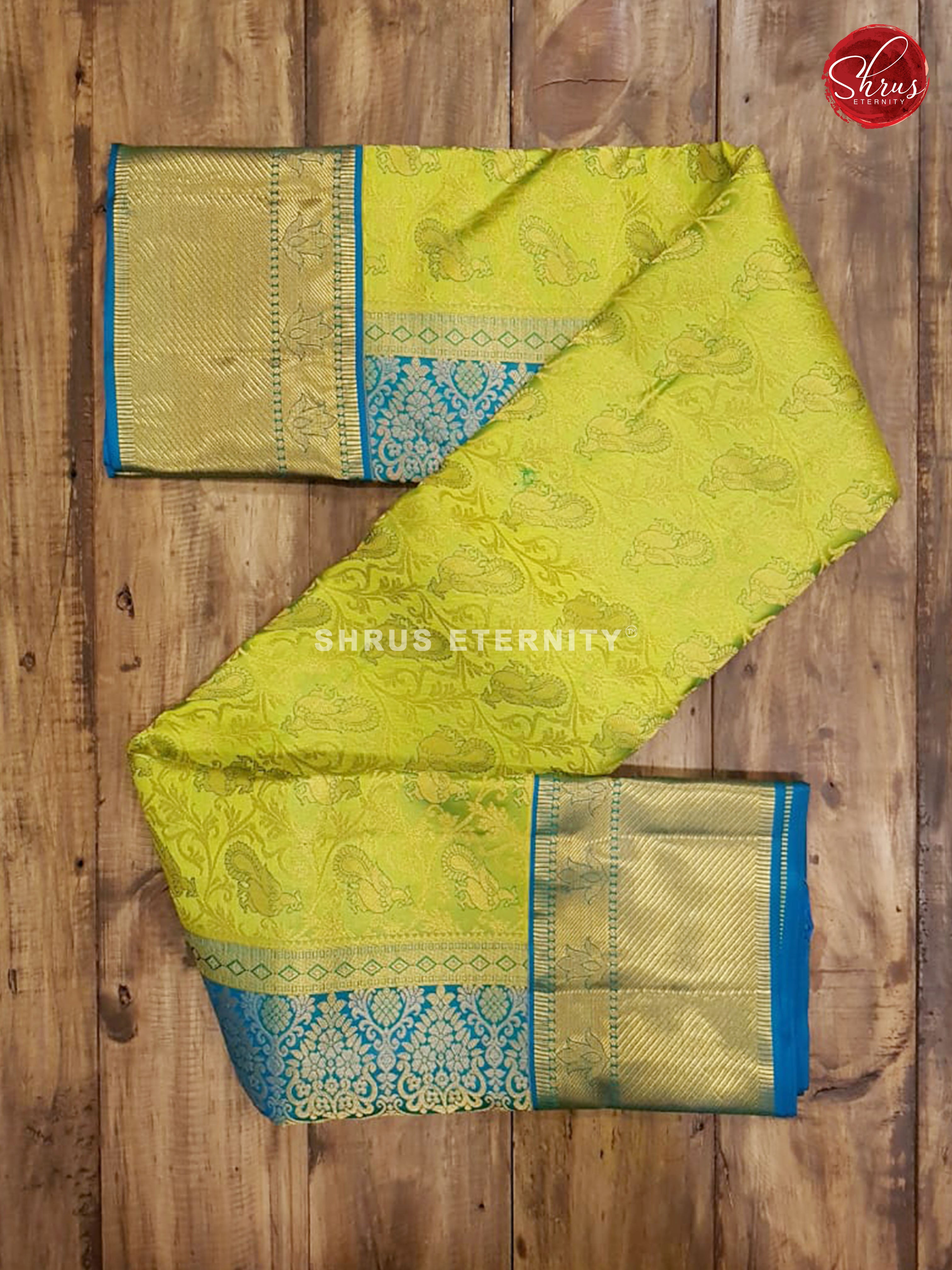 Green &  Blue - Kanchipuram Silks - Shop on ShrusEternity.com