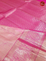Baby Pink & Pink  - Kanchipuram Silk - Shop on ShrusEternity.com