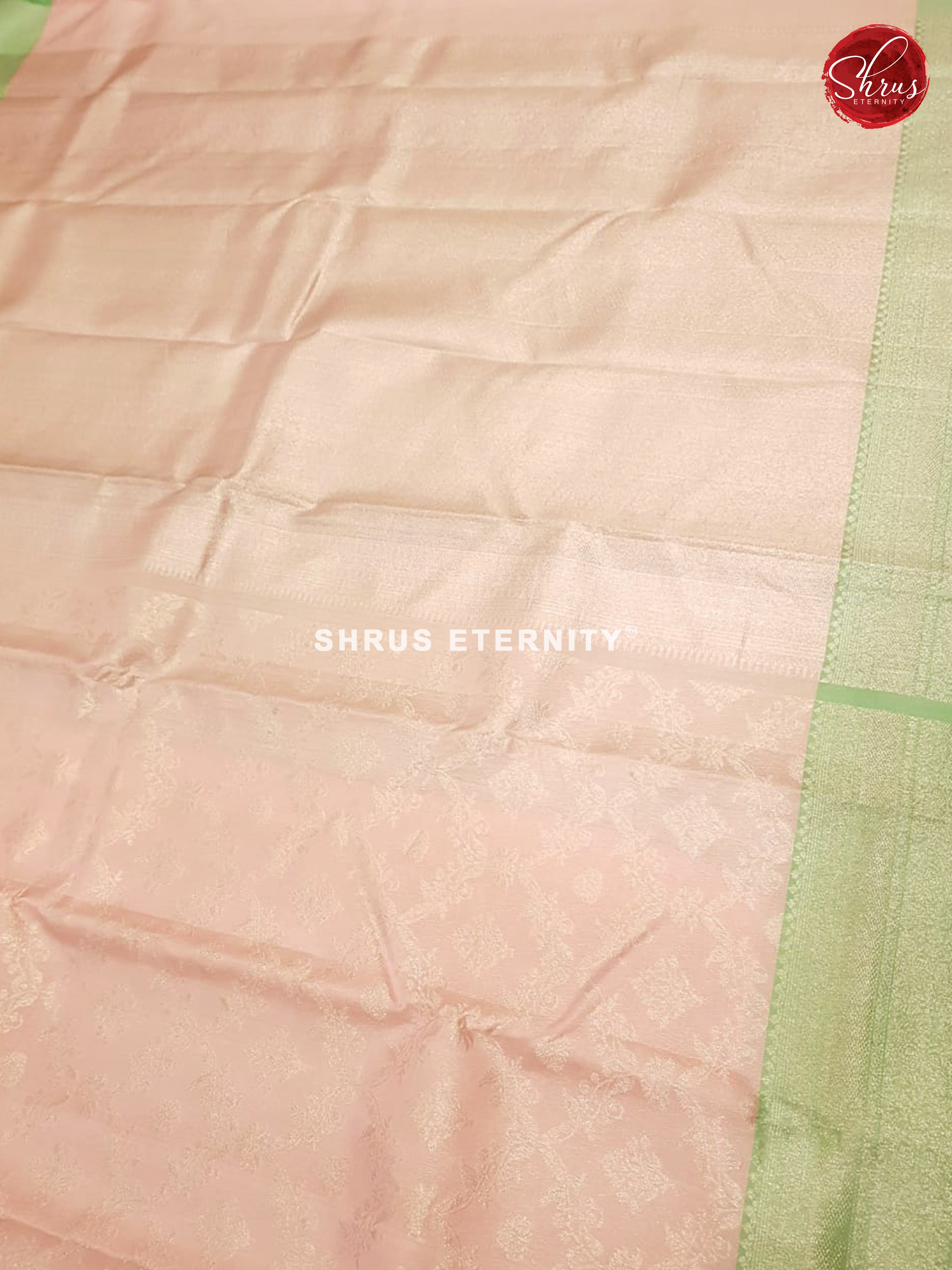 Baby Pink & Light Green - Kanchipuram Silks - Shop on ShrusEternity.com