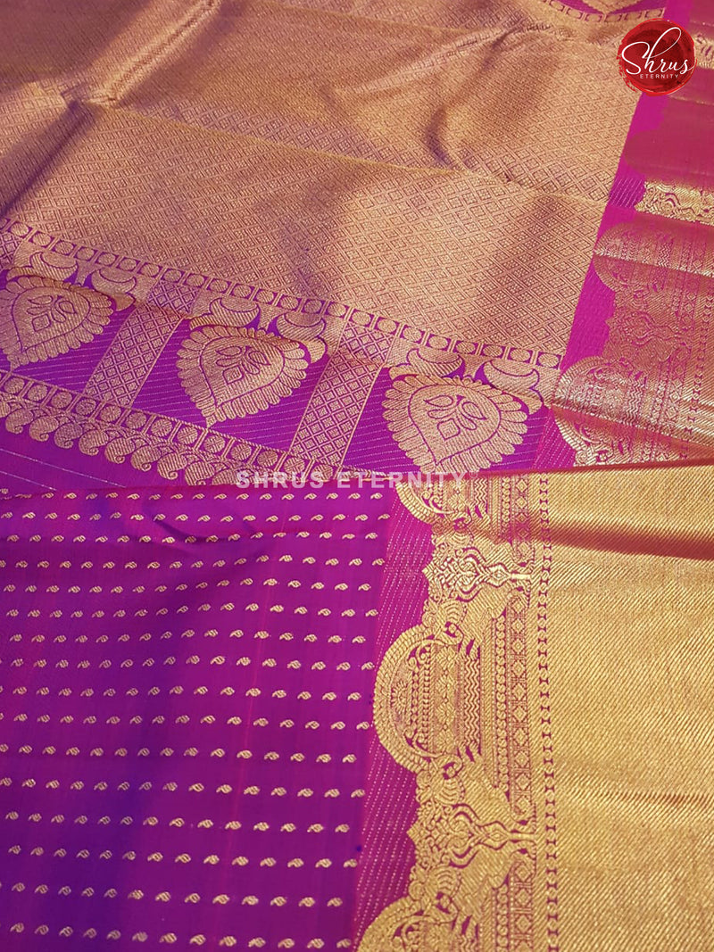 Purple (Single Tone) - Kanchipuram Silks - Shop on ShrusEternity.com