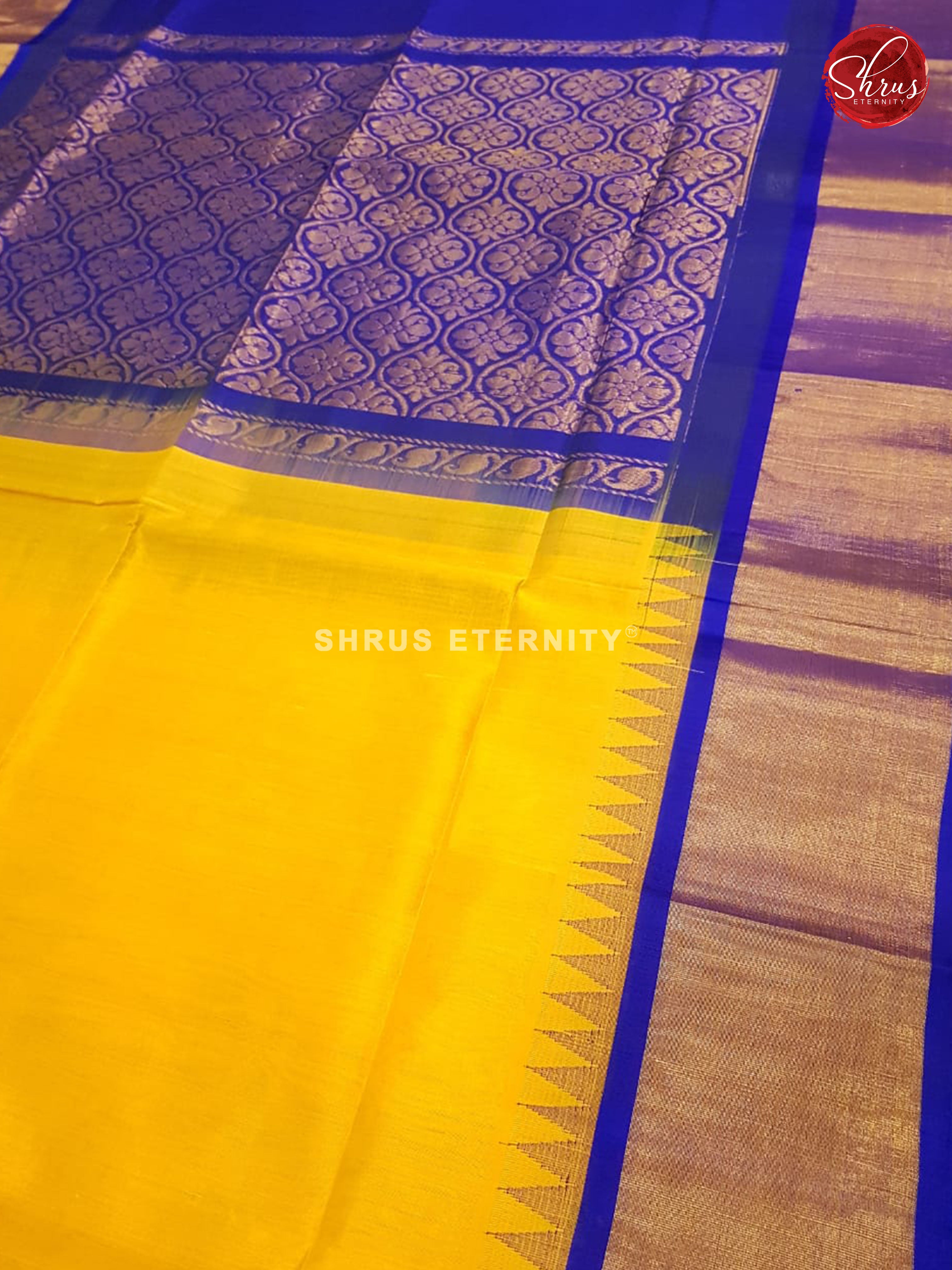 Yellow & Blue - Silk Cotton - Shop on ShrusEternity.com