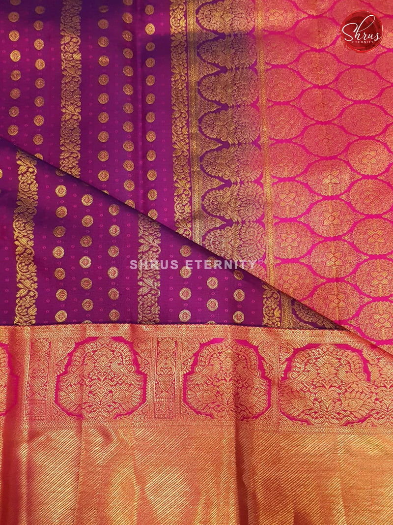 Purple &  Pink - Kanchipuram Silk - Shop on ShrusEternity.com