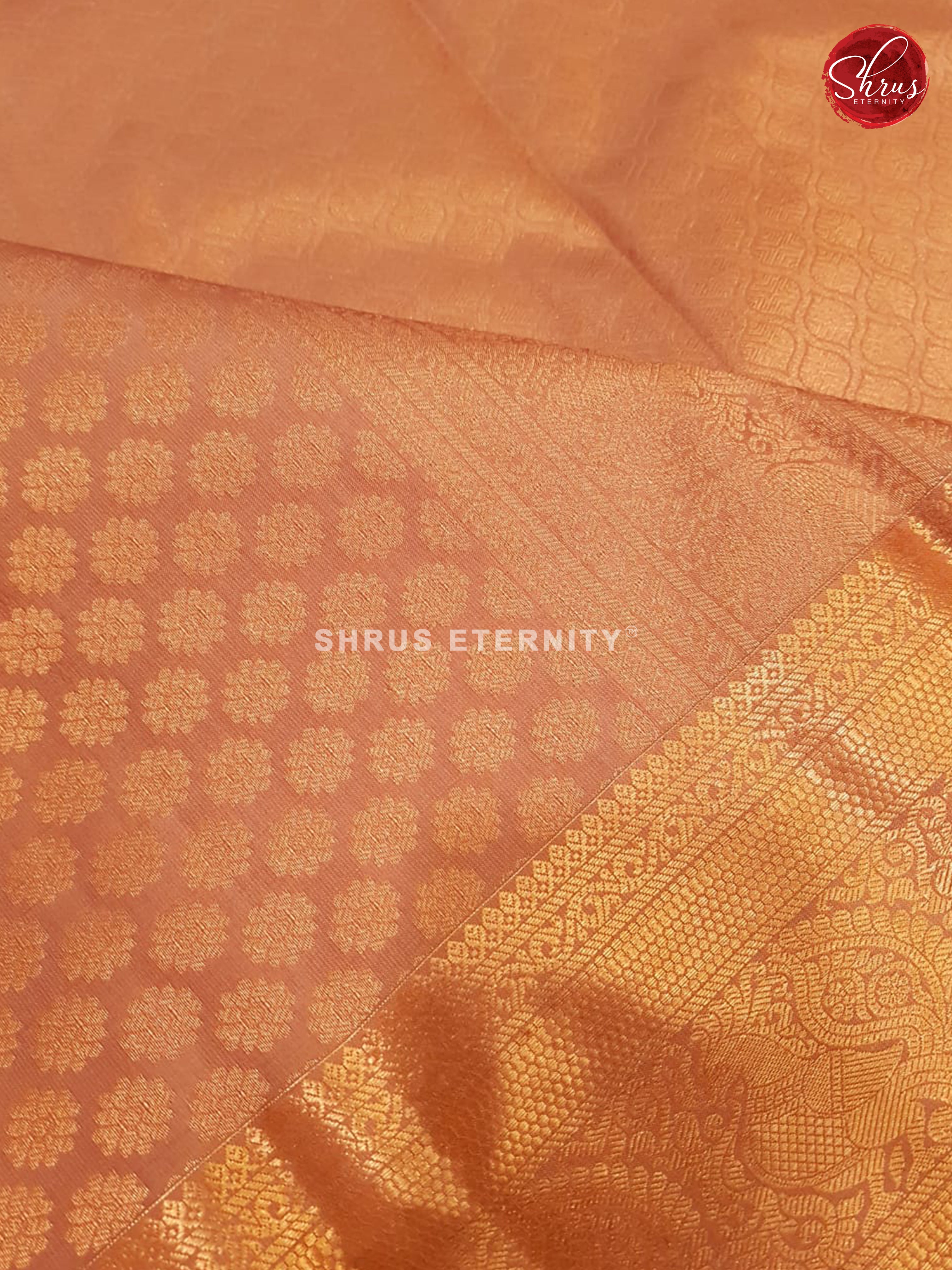 Copper (Single Tone) - Kanchipuram Silks - Shop on ShrusEternity.com