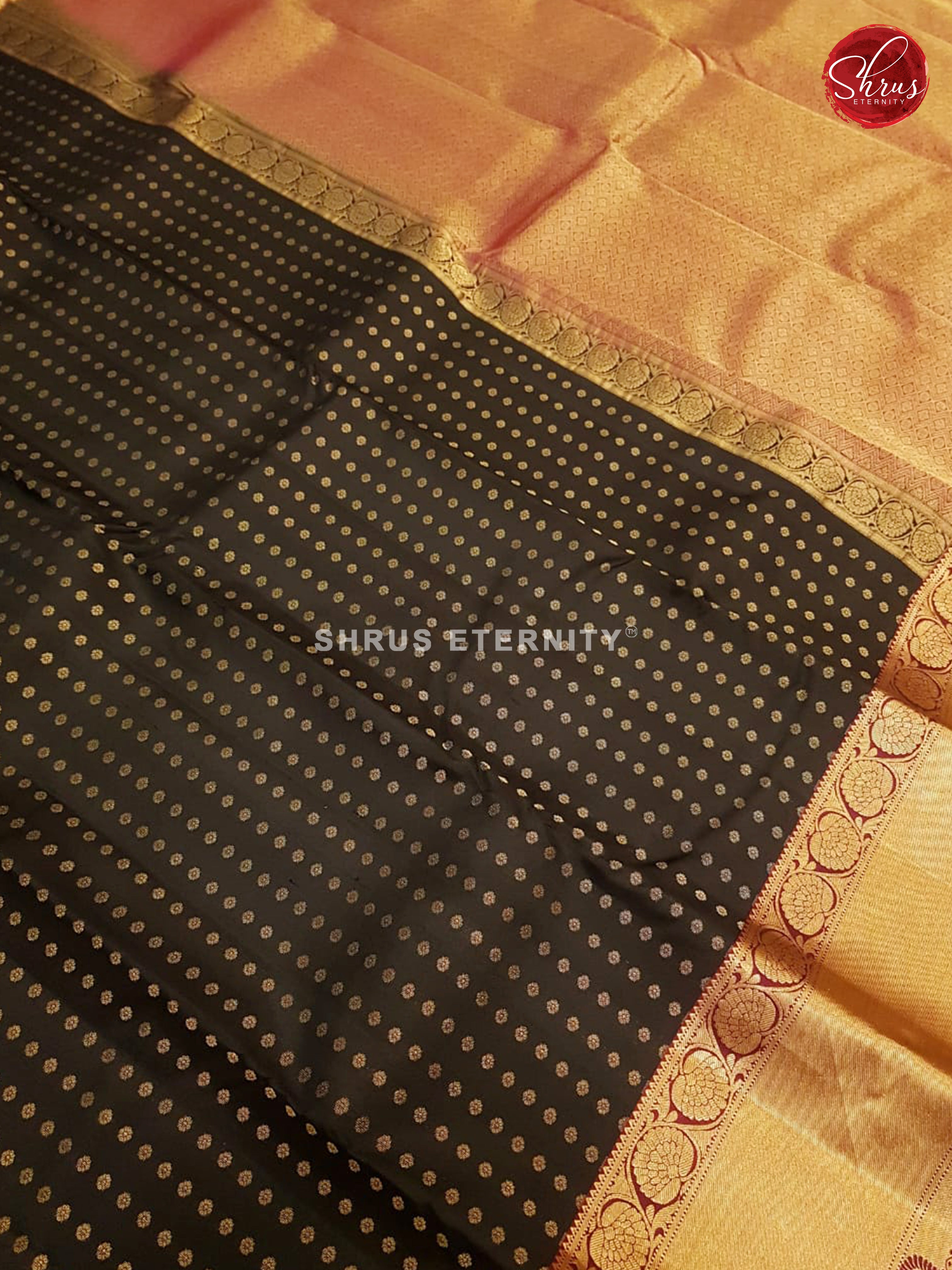 Black & Purple - Kanchipuram Silks - Shop on ShrusEternity.com