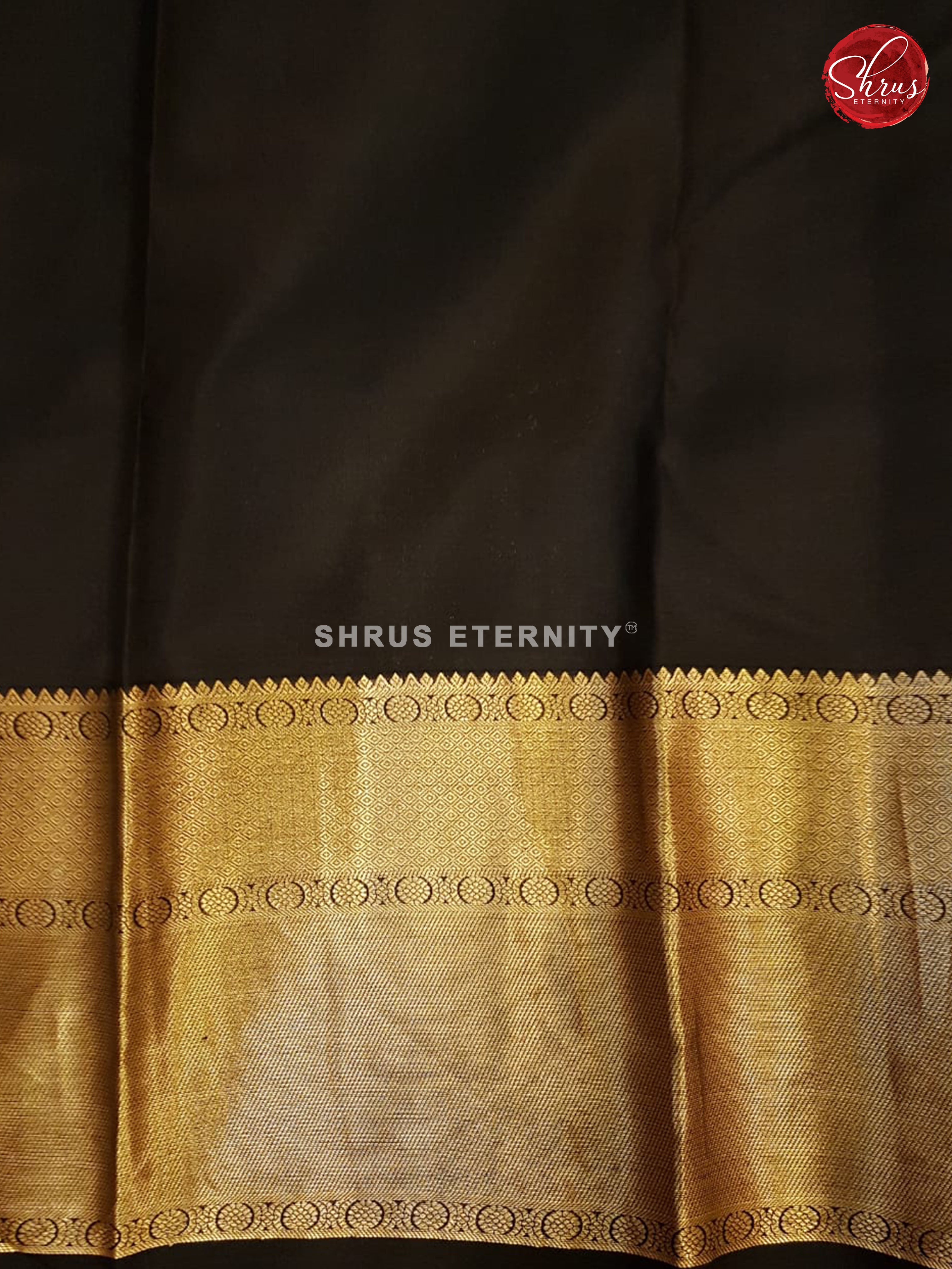 Grey & Black - Kanchipuram Silk - Shop on ShrusEternity.com