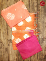 Peach & Pink - Shibori  Salwar Suit - Shop on ShrusEternity.com