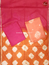 Peach & Pink - Shibori  Salwar Suit - Shop on ShrusEternity.com