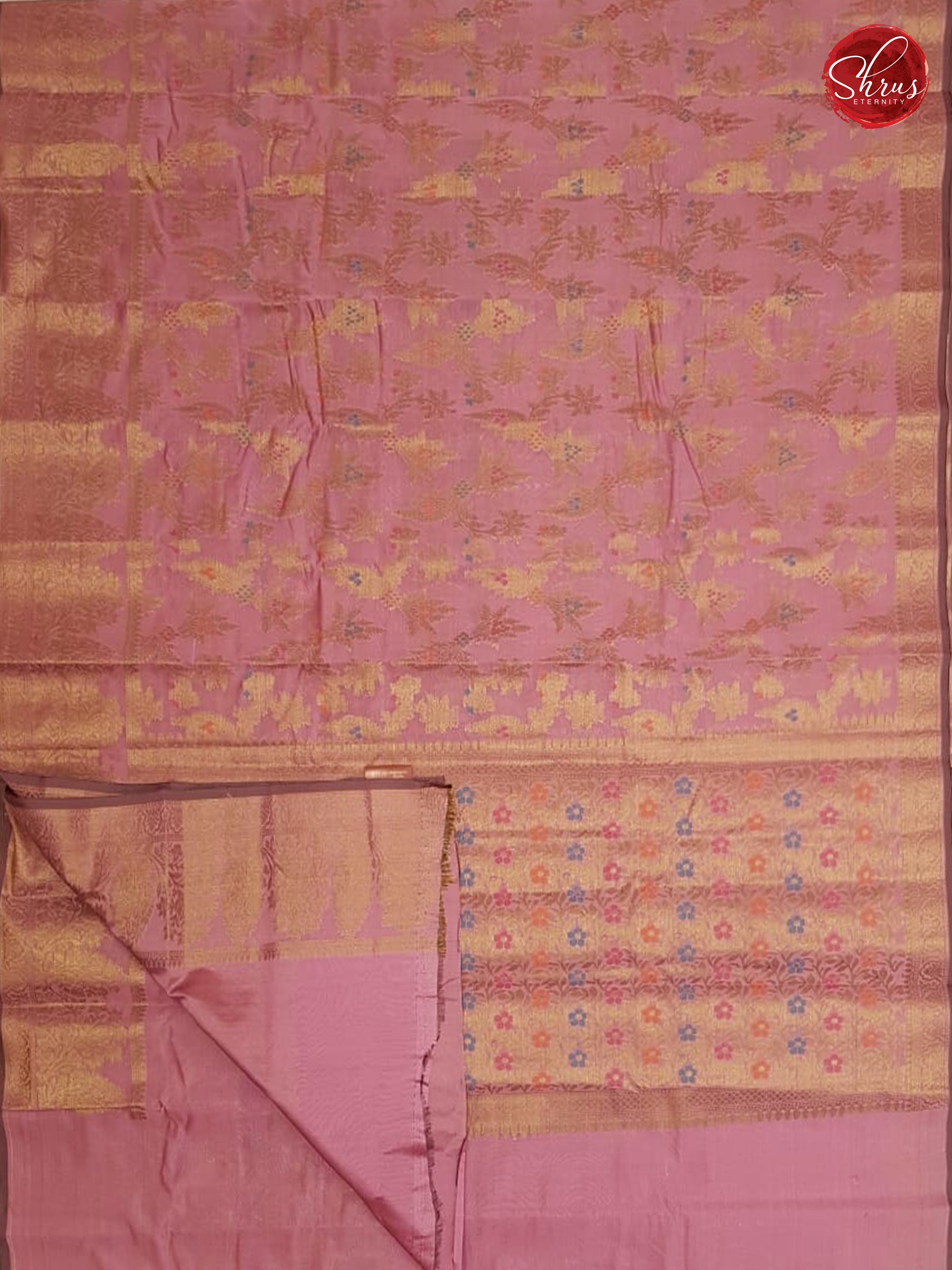 Pink(Single Tone) - Semi Banarasi - Shop on ShrusEternity.com