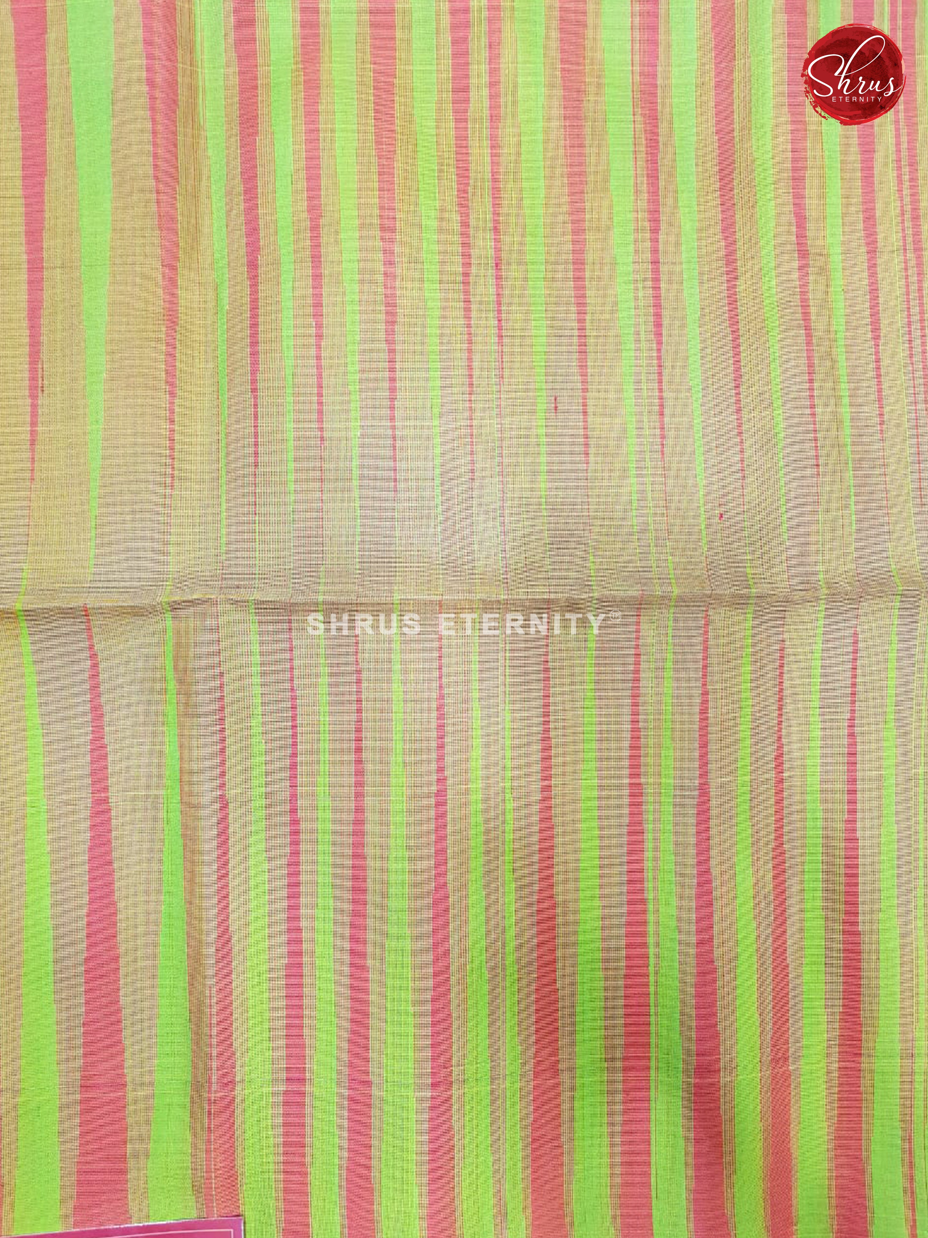 Parrot Green &  Pink  - Soft Silk - Shop on ShrusEternity.com
