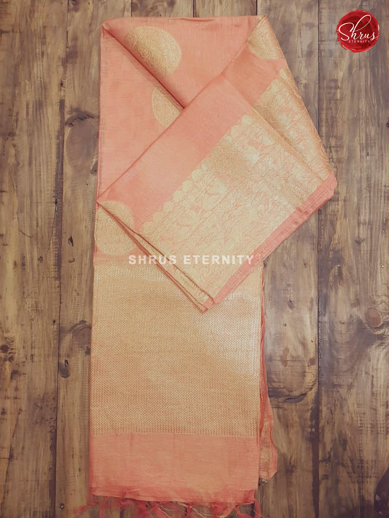 Peachish Pink (Single Tone) - Muslin Silk - Shop on ShrusEternity.com
