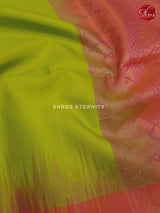 Green & Orangish Pink - Soft Silk - Shop on ShrusEternity.com