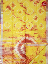 Yellow & Brick Red- Shibori - Shop on ShrusEternity.com