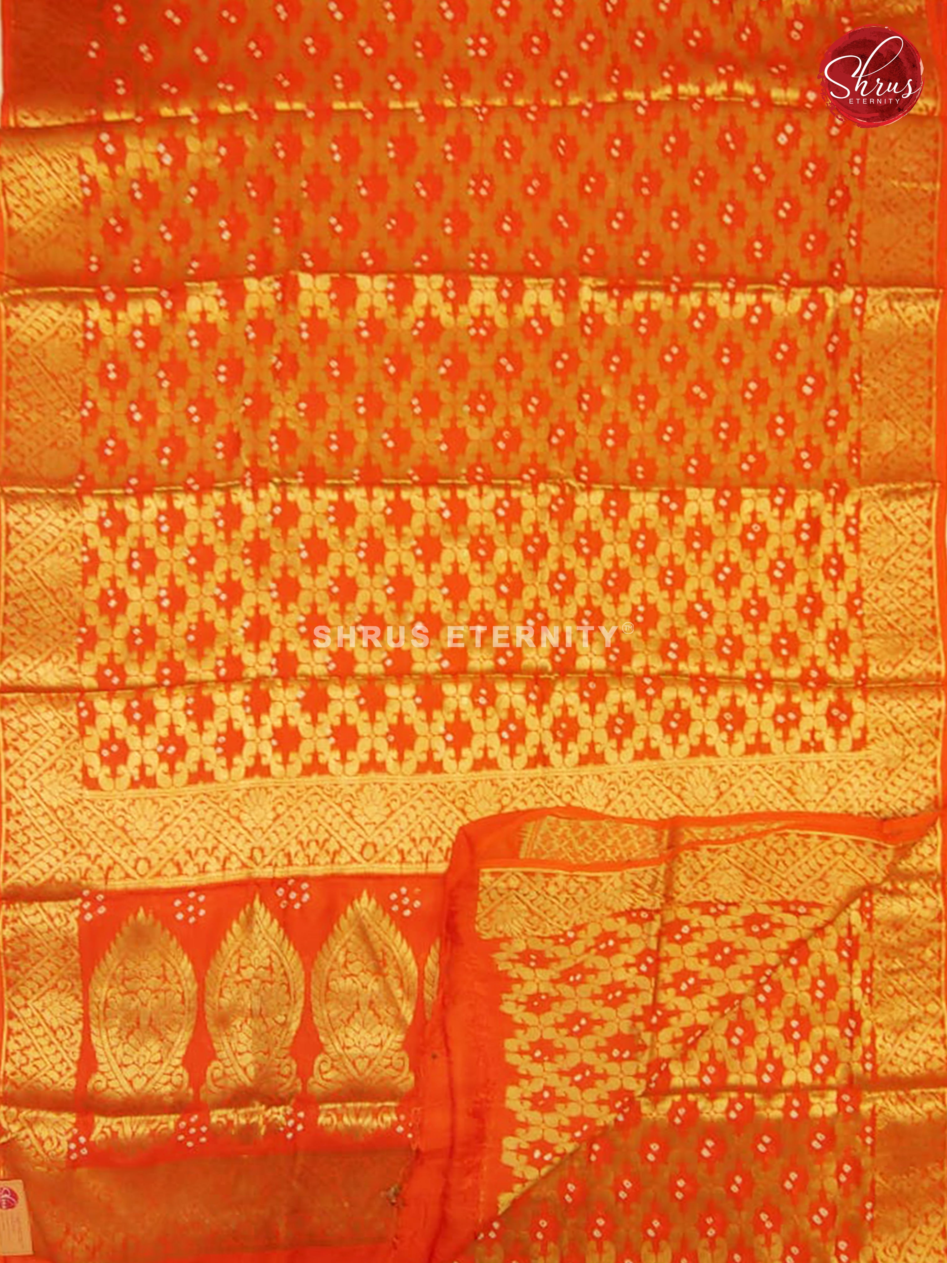 Orange (Single Tone) - Bhandhini - Shop on ShrusEternity.com