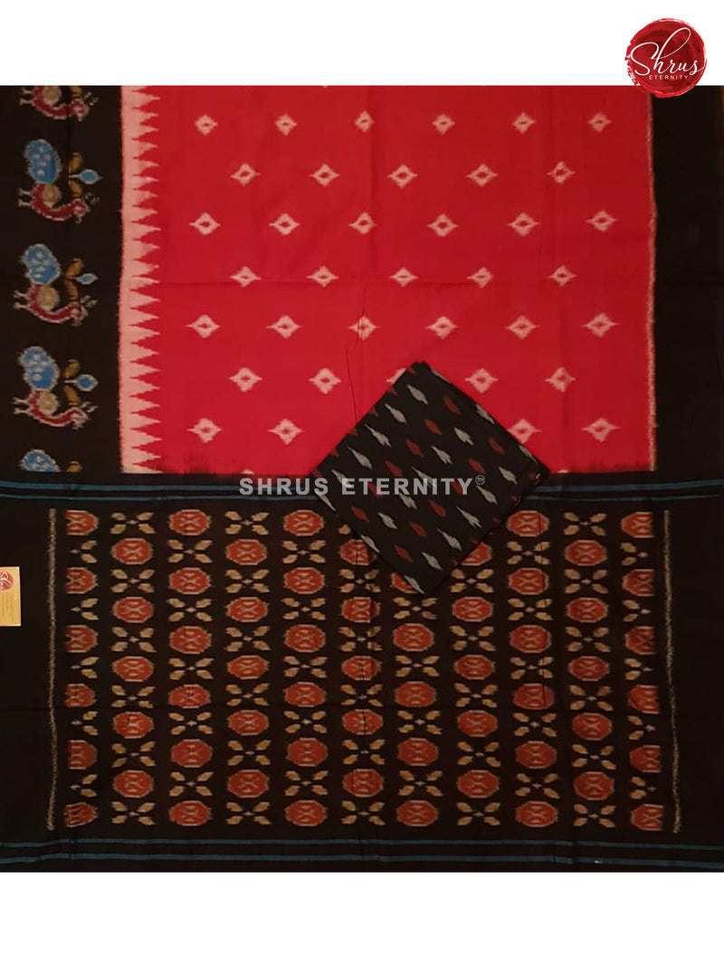 Red & Black - Ikkat Cotton - Shop on ShrusEternity.com