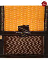 Sunset Orange & Black  - Ikkat Cotton - Shop on ShrusEternity.com
