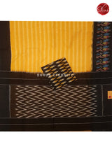 Yellow & Black - Ikkat Cotton - Shop on ShrusEternity.com