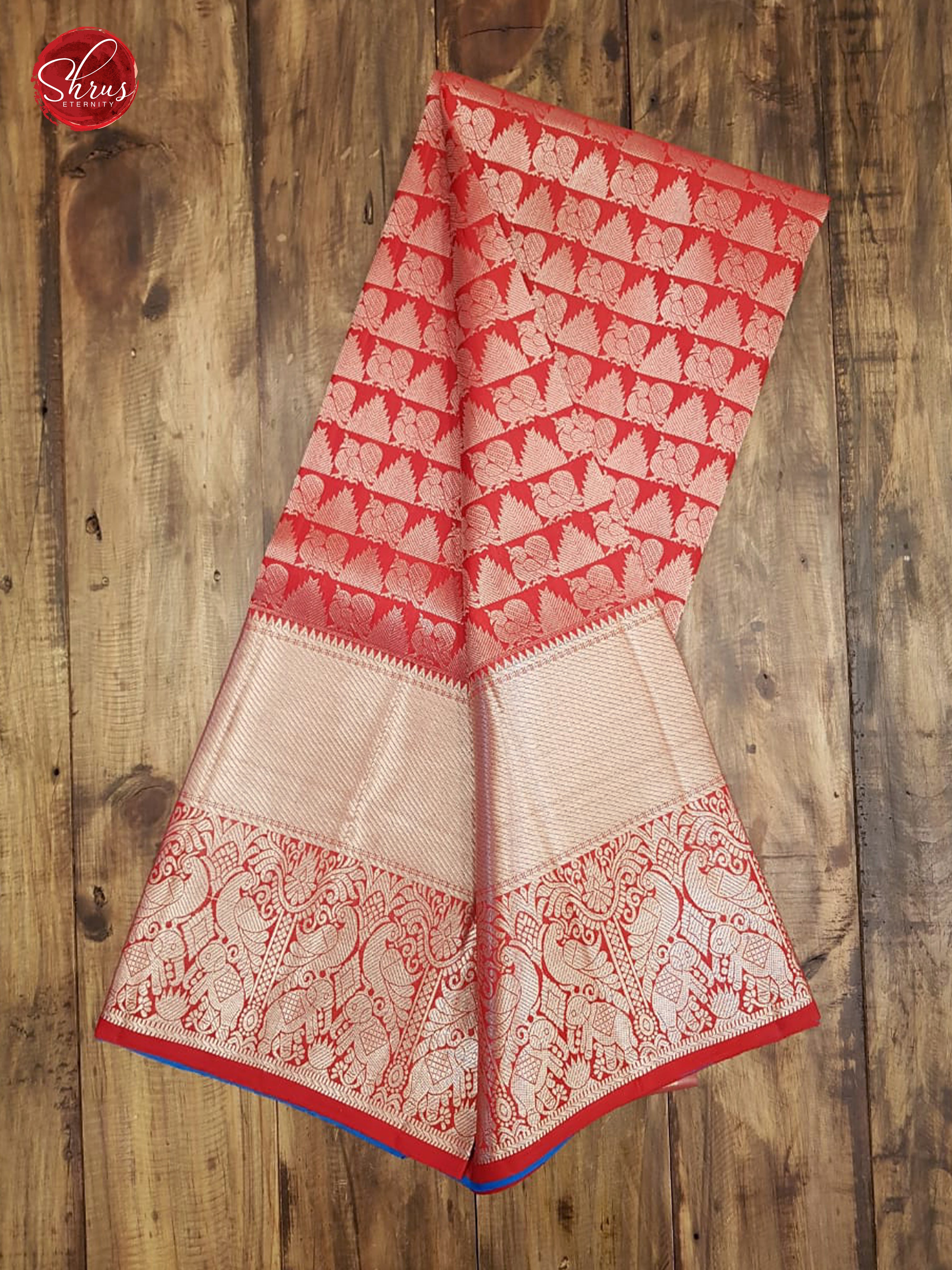 Red & Blue - Lehanga with Blouse  for Ages Above 15 yrs - Shop on ShrusEternity.com