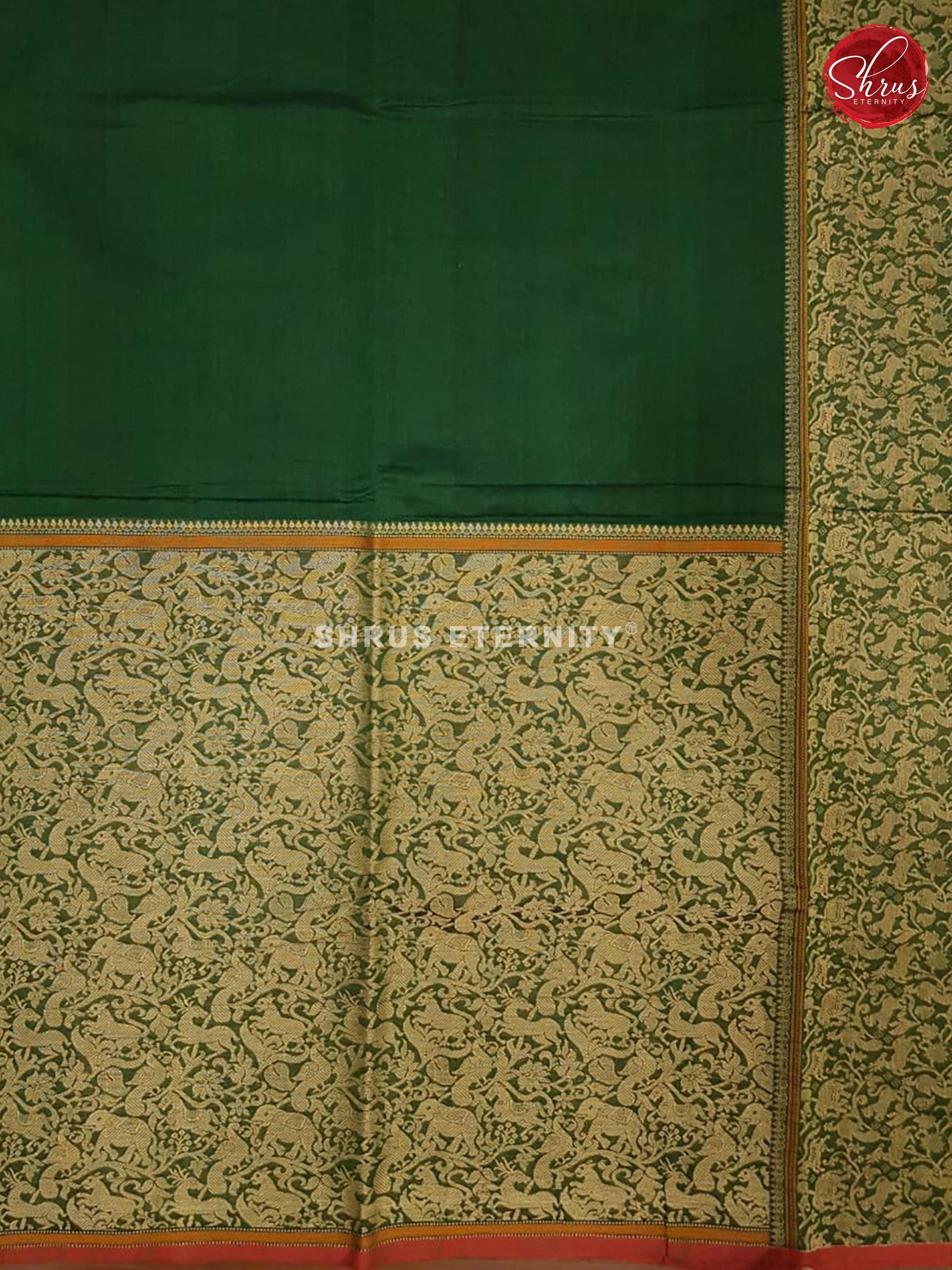 Green(Single Tone)  - Kanchi Cotton - Shop on ShrusEternity.com