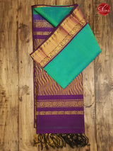 Teal Blue & Purple - Silk Cotton - Shop on ShrusEternity.com