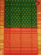 Bottle Green & Red - Silk Cotton - Shop on ShrusEternity.com