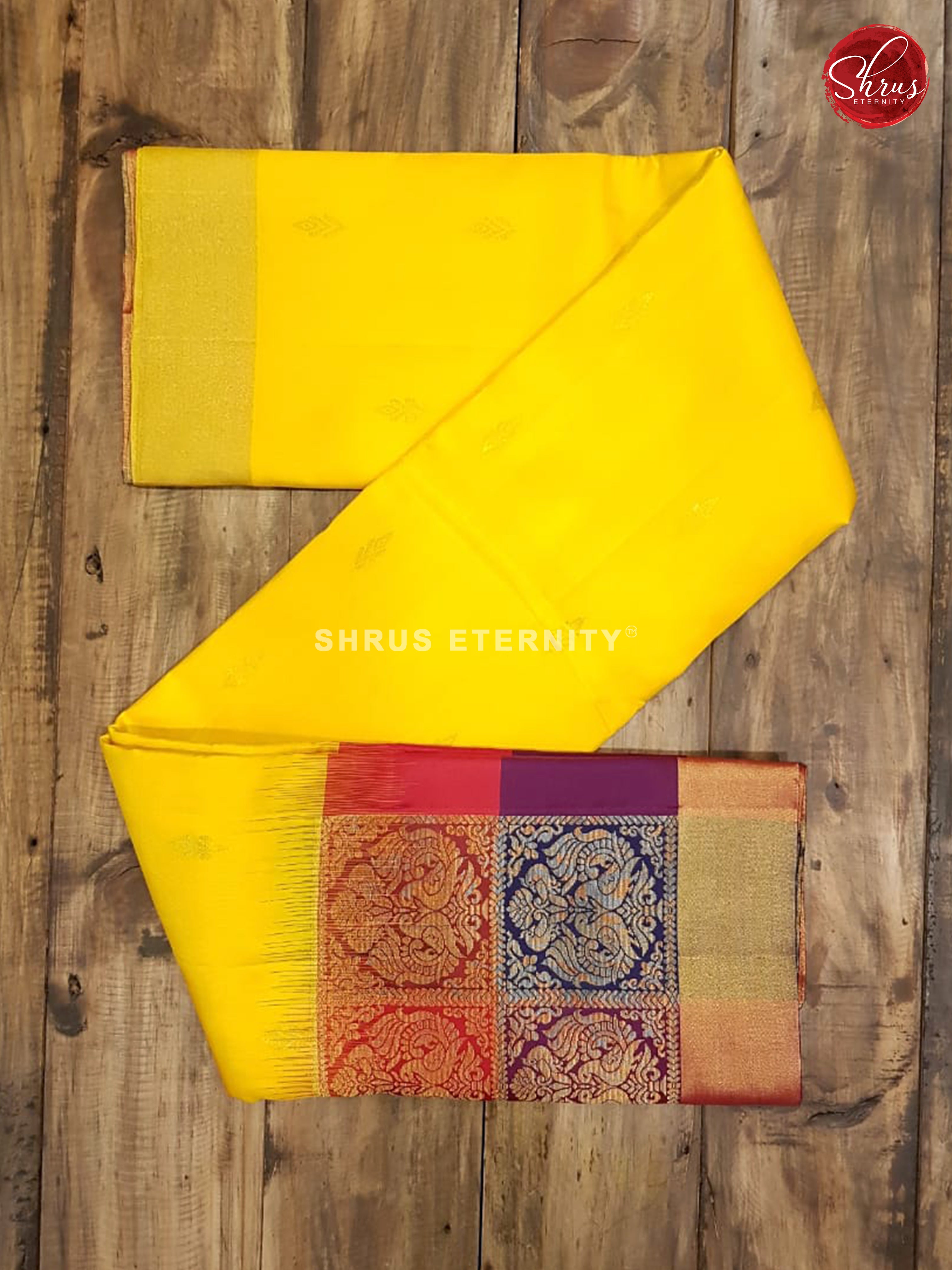 Yellow & MultiColor - Soft silk - Shop on ShrusEternity.com