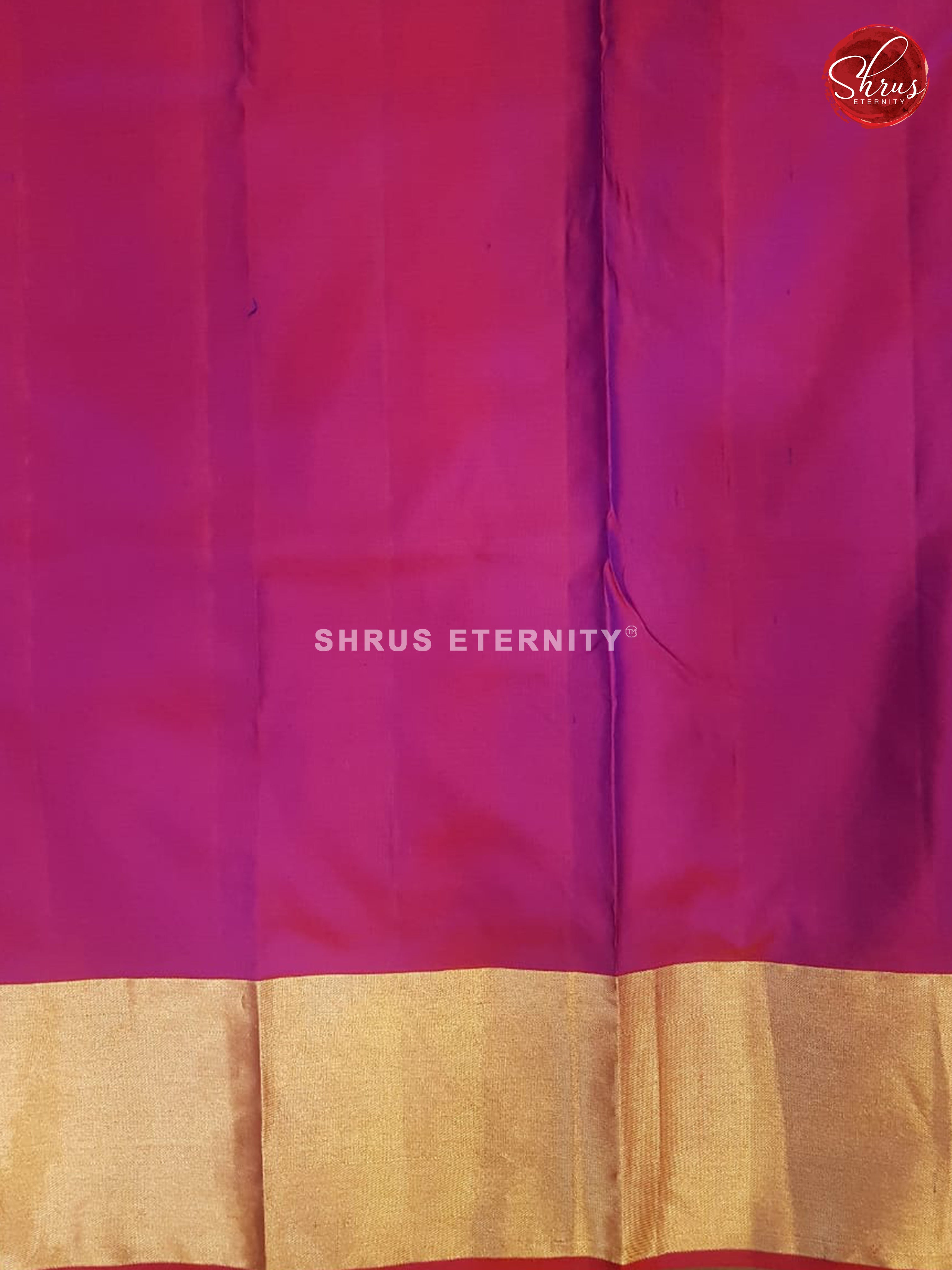 Navy blue & Purple - Kanchi silk - Shop on ShrusEternity.com