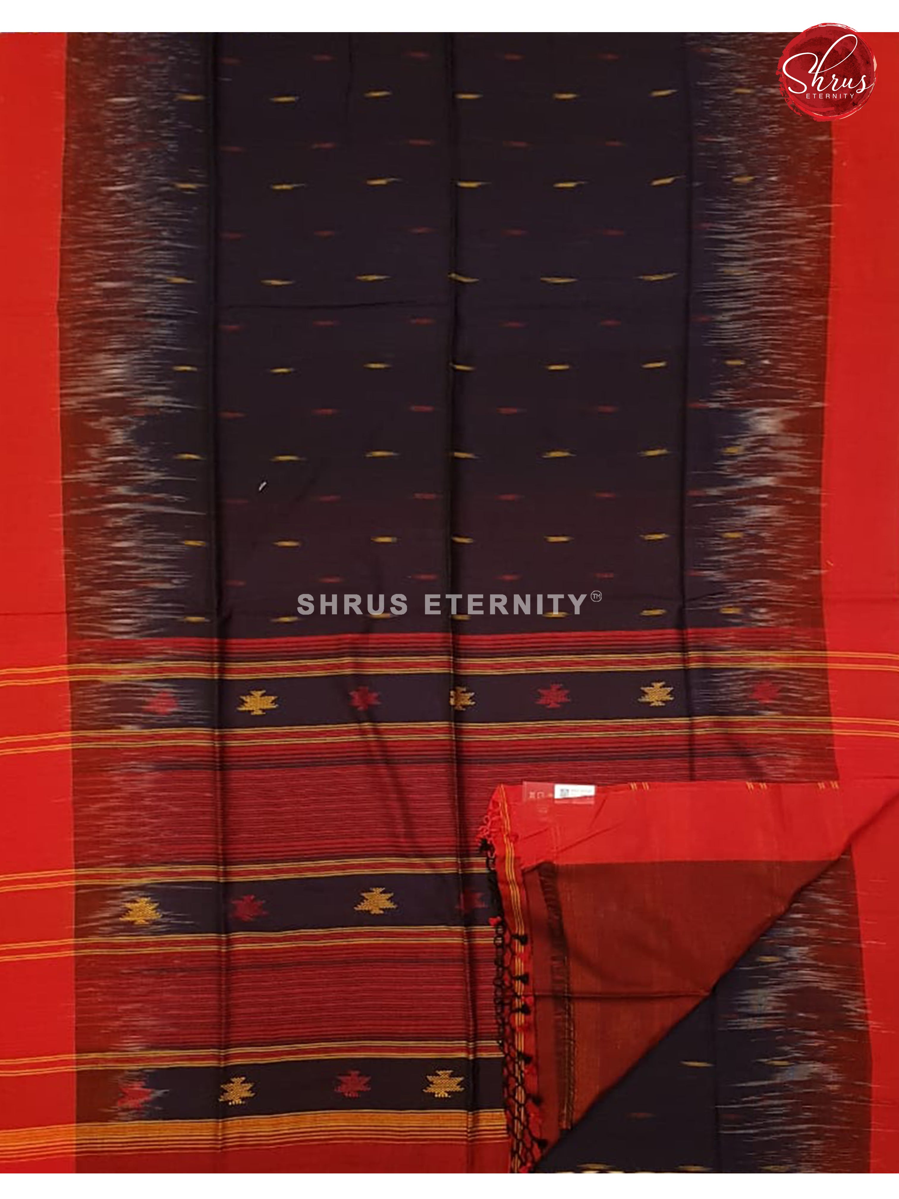 Blue & Red - Bengal Cotton - Shop on ShrusEternity.com