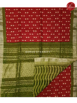 Red & Green - Linen Cotton - Shop on ShrusEternity.com