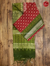 Maroon & Green - Linen Coton - Shop on ShrusEternity.com