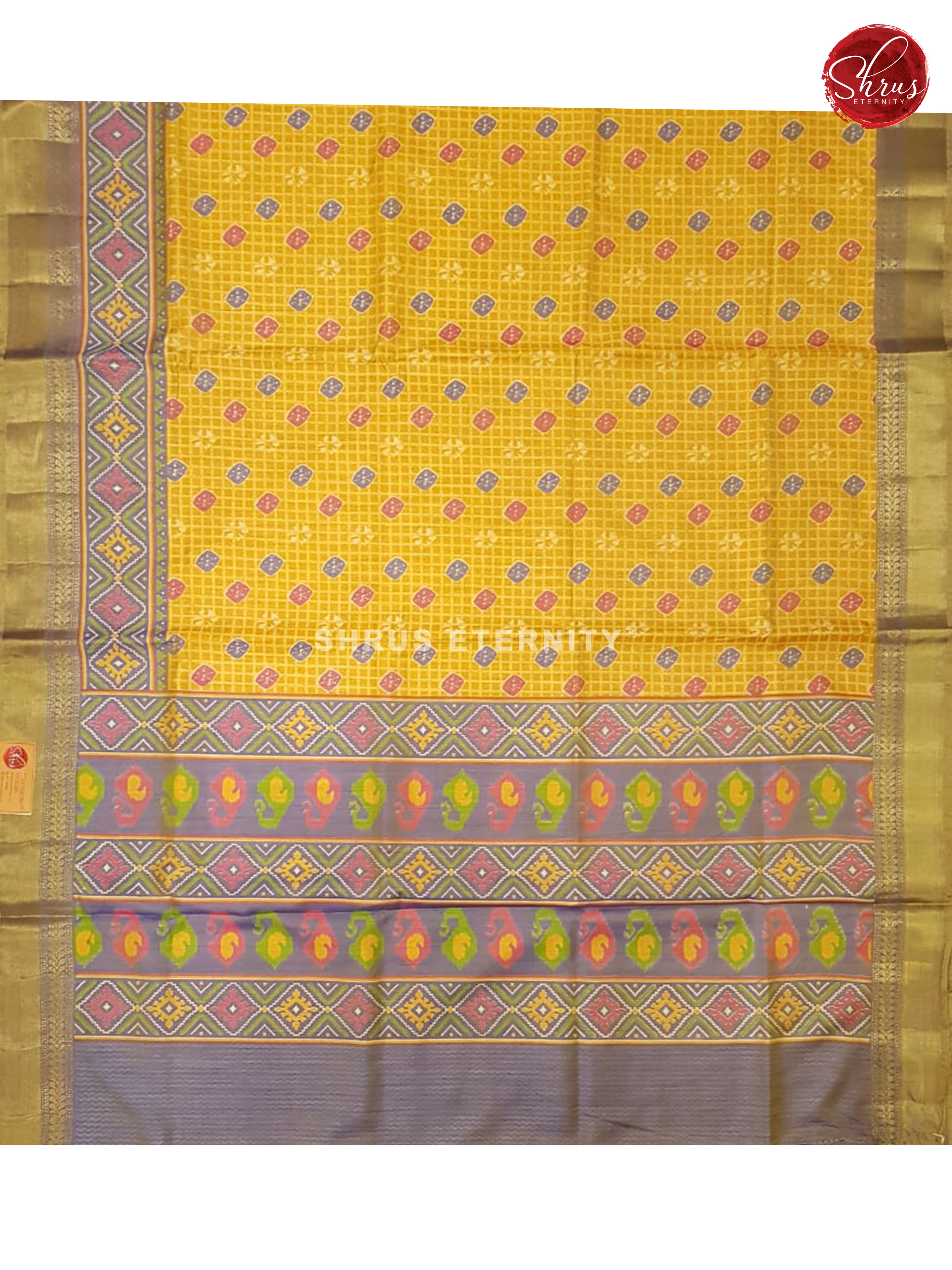 Yellow & Lavender - Semi Patola - Shop on ShrusEternity.com